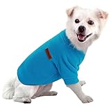 HuaLiSiJi Jersey Perro Pequeño Sudadera Perro Pequeño Ropa Perro Bulldog Frances Jersey Perro Salchicha, Suave y Calentito, Elasticidad y Fácil de Usar, Colores Brillantes (XL Azul