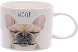 Puckator Mug en Porcelaine-Bouledogue franÃƒ§ais Tazas de Desayuno, Multicolor, único