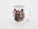 Taza de cerámica Perros, mascotas, el mejor amigo del hombre (BULLDOG FRANCES)